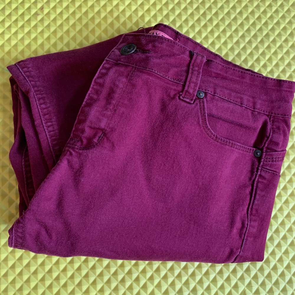 Burgundy Jeans